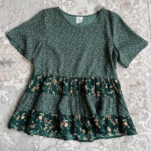 Paper Crane Peplum Top
